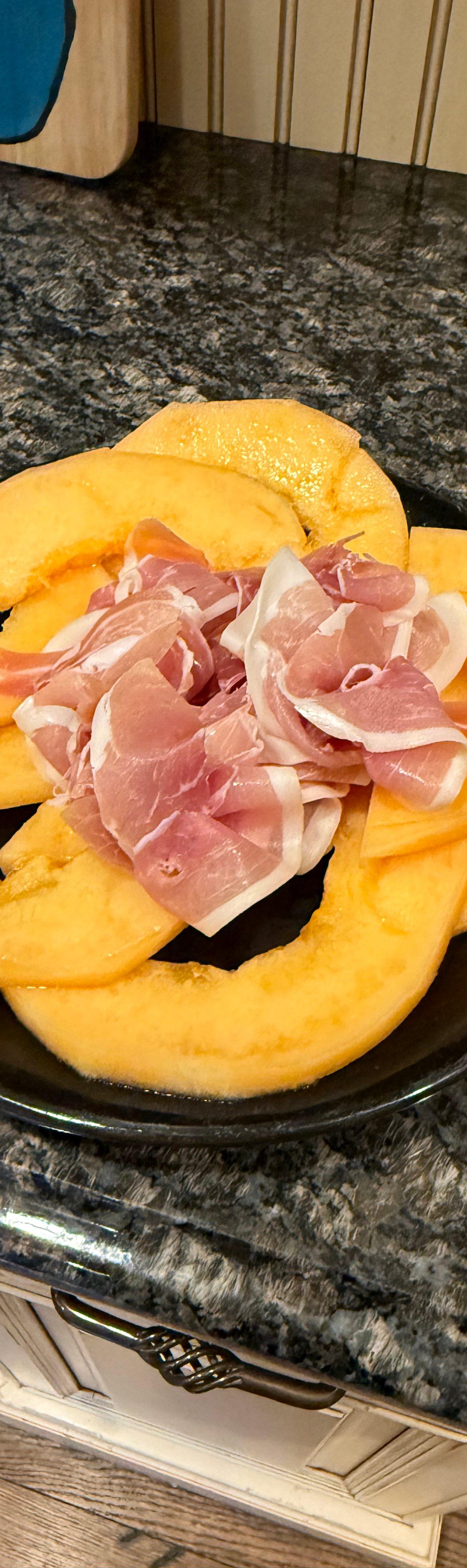 Cantaloupe with Prosciutto