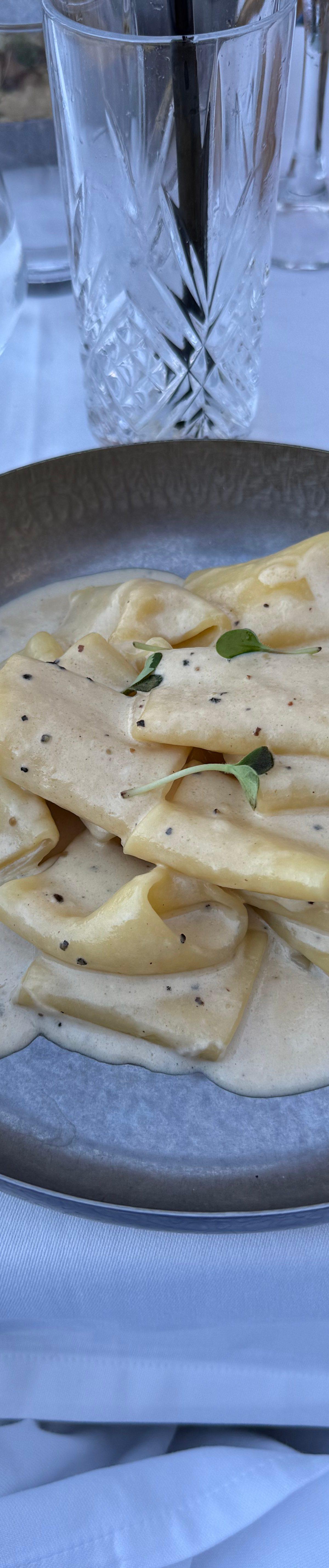Cream Sauce Ravioli